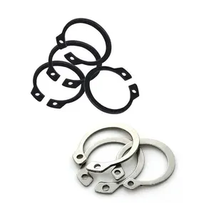 Circlip-anillo de retención de acero, resorte de carbono DIN 7993, anillo de presión de alambre redondo de 8 mm para eje