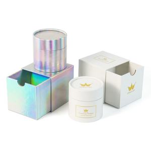 Wholesale Private Label Luxury Eco-Friendly Rigid Cardboard Candle Boxes UV Coating Recyclable Magnetic Closure Embossing Sponge - Product Image 6