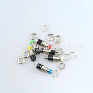 Interrupteur à bouton-poussoir Lqjy PBS-110 1NO 250V IP40 à tête ronde mécanique pour appareils électroniques Rouge Jaune Bleu Vert Blanc Noir - Product Image 3