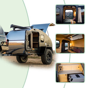Tutto il terreno leggero Mini Caravan rimorchio da viaggio a goccia con doccia <span class=keywords><strong>per</strong></span> <span class=keywords><strong>campeggio</strong></span> all'aperto e vendite - Product Image 4