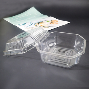 650ml dùng một lần salad bát đa giác hình dạng trong suốt làm bằng chống sương mù bao bì container 500g trái cây cắt hộp trái cây hộp - Product Image 1