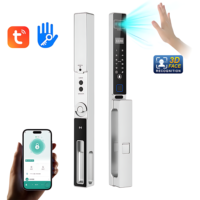 Serrure de porte intelligente 3D Face ID avec lecture des veines palmaires, caméra WiFi Tuya, entrée sans clé, Cerradura Inteligente, extérieur