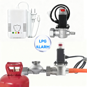 Báo cháy phụ kiện nhà bếp nấu ăn gas rò rỉ Detector gas solenoid van liên kết gas rò rỉ bảo vệ phân tích LPG phát hiện - Product Image 1