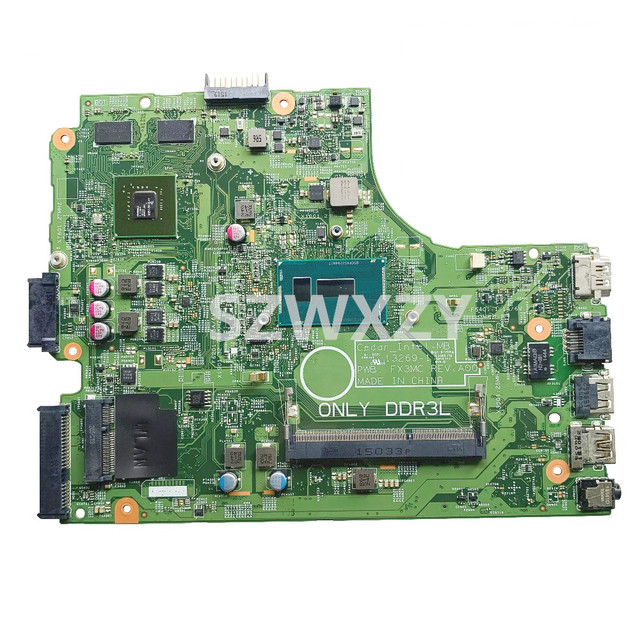 06F3DW for Dell Inspiron 3443 3543 Laptop Motherboard CN-06F3DW 6F3DW With SR23Y I5-5200u 820 1GB GPU DDR3L