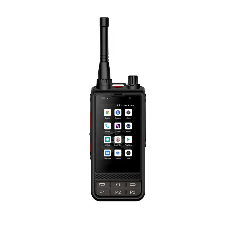 POC Dual Mode DMR UHF 400-480Mhz Telepon Genggam Nirkabel Jarak Tak Terbatas Walkie Talkie Radio 2 Arah
