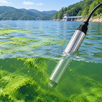 Capteur d'algues bleu-vert en ligne avec brosse autonettoyante pour eaux à forte teneur en algues, méthode de fluorescence 0-300 000 cellules/mL, RS485 MODBUS