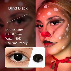 Lentilles de contact colorées pour Halloween, lentilles de contact colorées Wicked Eye, lentilles de contact cosplay, lentilles souples, lentilles colorées blanches effrayantes - Product Image 5