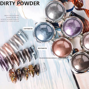 Nuovo Internet rosso paillettes in marmo elettrolitico specchio Laser 6 colore Glitter di lunga durata Nail Art gioielli magia specchio polvere - Product Image 2