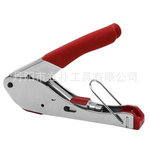 Pince à sertir industrielle 16 AWG, entrée frontale, en acier au carbone, finition brillante, poignée souple pour le sertissage - Product Image 4