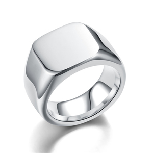 <span class=keywords><strong>Bague</strong></span> pour Homme en <span class=keywords><strong>Acier</strong></span> Inoxydable Gravée, Personnalisée, Type Chevalière, à Logo, Style Brut, Poli Miroir, Vente Flash, Vente en Gros, Mode Classique - Product Image 4