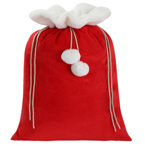 Bolsas de Regalo de Terciopelo con Cordón de Santa Claus para Navidad, para Dulces y Decoraciones, Disponibilidad al por Mayor - Product Image 6