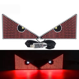 Luz indicadora LED, Panel de visualización LED dinámico Ojo de Diablo, Lámpara de ventana programable flexible de 12V 5W para camión y coche - Product Image 1