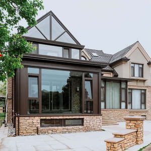 Invernadero <span class=keywords><strong>de</strong></span> Jardín <span class=keywords><strong>de</strong></span> Vidrio Templado Doble Yuantai Villa, Impermeable para 4 Estaciones, Solárium Inclinado, Cerramiento <span class=keywords><strong>de</strong></span> Patio, Veranda Automática para Hotel - Product Image 2