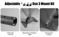 Standard-Installationskit mit Festrohr aus Kohlenstoffstahl und Aluminiumlegierungshalterung für Starlink Gen3 (ROV4 Standard)