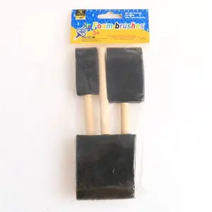 Giorgione High Quality Wholesale Supplier 3pcs Plastic Handle Foam Brush For Kids