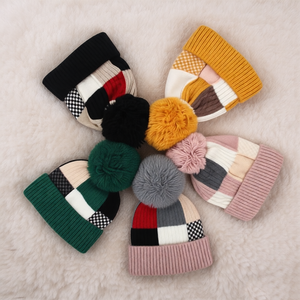 Custom <strong>Beanie</strong> Your Own Embroidery logo <strong>Beanies</strong> With Woven Label 100% Acrylic <strong>Pom</strong> <strong>Pom</strong> <strong>Beanie</strong> Hat With Fleece Lining Inside - Product Image 4