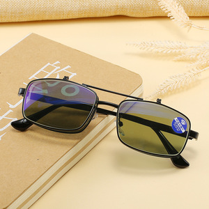 <span class=keywords><strong>Gafas</strong></span> de <span class=keywords><strong>lectura</strong></span> portátiles plegables multifuncionales con <span class=keywords><strong>gafas</strong></span> de sol, cubierta abatible doble, <span class=keywords><strong>gafas</strong></span> de sol de <span class=keywords><strong>lectura</strong></span> de doble propósito - Product Image 2