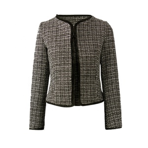 Ensemble de deux pièces, en Tweed, élégant, moulant, robe de Cocktail, tenue de soirée, collection automne hiver - Product Image 6