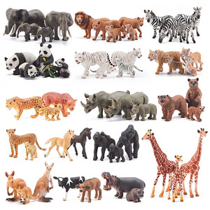 Zhiqu Toys - Juego <span class=keywords><strong>de</strong></span> Modelos <span class=keywords><strong>de</strong></span> <span class=keywords><strong>Animales</strong></span> Salvajes Africanos Realistas Unisex <span class=keywords><strong>de</strong></span> Resina <span class=keywords><strong>de</strong></span> PVC Sólido a Escala 1/12, Incluye Tigre y Dinosaurio, Decoración para Niños - Product Image 4