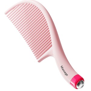 Peine de masaje Xinzao, cepillo de plástico para masaje del cuero cabelludo, para mujeres y niños, color rosa princesa - Product Image 1