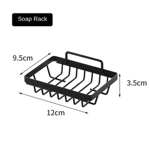 Estante de almacenamiento triangular de hierro forjado para baño, estante de artículos de tocador montado en la pared sin perforaciones, organizador de vajilla de <span class=keywords><strong>Metal</strong></span>, pared de esquina - Product Image 6