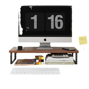 Computer <b>Desktop</b> <b>Riser</b> Stand Monitor Base Home Office Storage Rack Rectangle Multipurpose Standing Type Organizer - Product Image 3