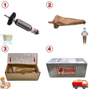 Remplacement de stator d'ancrage de rotor d'armature AC 110 220 240V pour meuleuse d'angle GA7020 GA9020 GA7020S GA9020S <span class=keywords><strong>MT900</strong></span> - Product Image 6