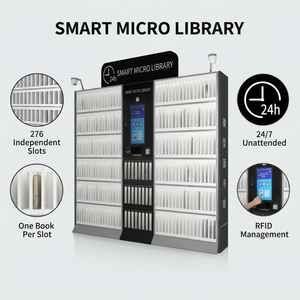 Muebles de Biblioteca HAUMR, Casillero con Control Remoto, Librería Inteligente, Kiosco de Autoservicio para Entrega y Devolución de Libros para la Comunidad - Product Image 2