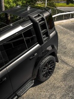 Pour Land Rover Defender 110 2020+ Nouveau Kit Carrosserie Style Urbain 2026 de Haute Qualité avec Feux de Toit, Couvre-roues et Élargisseurs d'Ailes