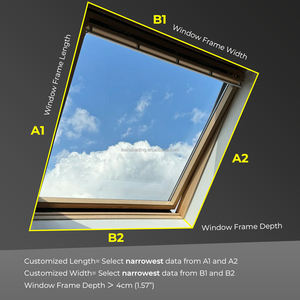 사용자 정의 크기 수동 벌집 채광창 블라인드 내열성 셀룰러 음영 지붕 채광창 용 접이식 천장 커튼 - Product Image 6