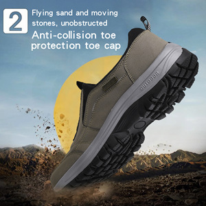Chaussures de randonnée légères pour hommes Trong Cavalry, à enfiler, talon plat, pour course en plein air et camping, tailles 39-50, grandes tailles - Product Image 3