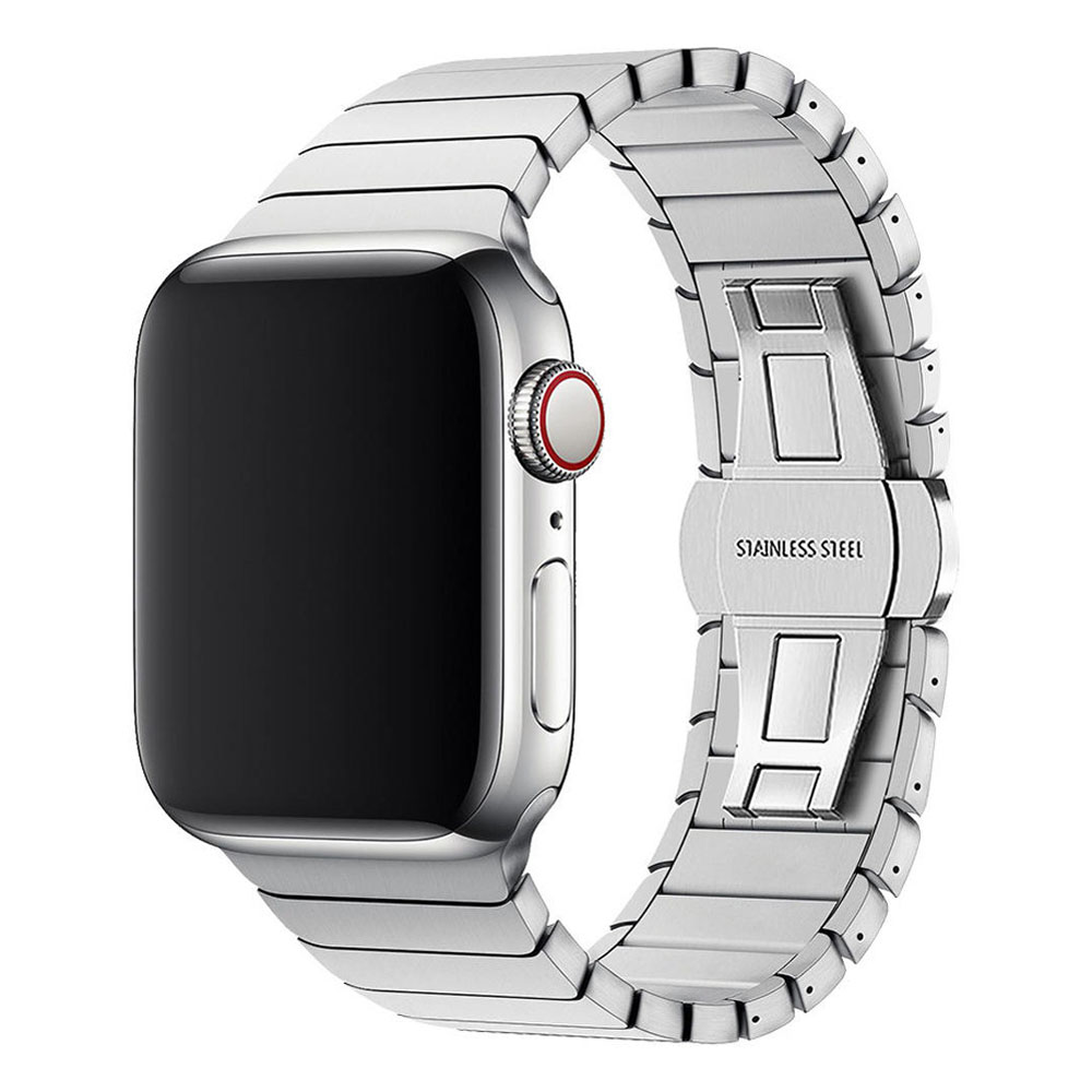 Luxury Breathable Stainless Steel Watch Band for Watch Series 11-1 Ultra Durable Metal Solid Sublimation Strap