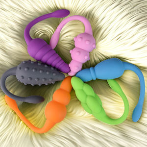 FAAKシリコン弾丸テールバイブレーターは前立腺マッサージを刺激します大人の大人のおもちゃ10スピード振動アナルプラグUSB充電可能 - Product Image 6