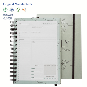 Carnet <span class=keywords><strong>de</strong></span> planification quotidienne A5 non daté à spirale – Fournitures scolaires et <span class=keywords><strong>de</strong></span> bureau – Organise les tâches – Améliore la productivité au travail – <span class=keywords><strong>Liste</strong></span> <span class=keywords><strong>de</strong></span> tâches - Product Image 1