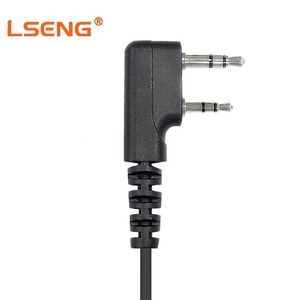Auricular LSENG para Walkie Talkie, Tubo Acústico, Micrófono PTT, Gancho Giratorio en Forma de C Antideslizante, 2 Pines para Kenwood <span class=keywords><strong>Baofeng</strong></span> - Product Image 4