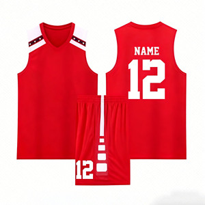 Camiseta de Baloncesto de Poliéster con Estampado Personalizado, Moderna y Novedosa, para Niños y Jóvenes, de Secado Rápido y Transpirable - Product Image 3