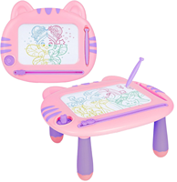 Tableau magnétique à thème animalier pour peinture et graffiti, adapté aux enfants de 2 à 3 ans, pour leur table de dessin
