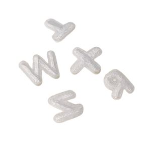 Patch brodé thermocollant mignon et mini de 1 cm avec lettres et chiffres blancs - Product Image 5