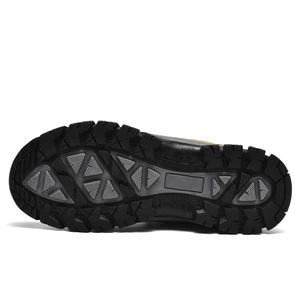 <span class=keywords><strong>Botas</strong></span> de senderismo de talla grande para hombre y <span class=keywords><strong>mujer</strong></span>, calzado antideslizante para escalada, Zapatillas de piel cálida negra para senderismo - Product Image 6