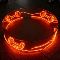Letrero Circular Colgante de Diseño Gratuito, Letrero Redondo de Neón para Techo, Letrero Personalizado para Decoración de Bares, Fabricantes de Letreros de Neón LED Personalizados