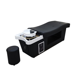 Cama de lavado de cabello estilo tailandés para terapia capilar, para salón de belleza y centro de estética, diseño moderno, cama de masaje de cuero con función de extracción de orejas - Product Image 1