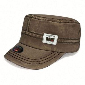 New Design Original Flat Top <b>Hat</b> Outdoor Sun protection Baseball Cap Wash Mark Dark Flower <b>Hat</b> Custom - Product Image 4