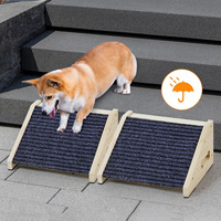 Rampe universelle en bois pour chiens - Antidérapante - Auxiliaire pour chiens de petite et grande taille