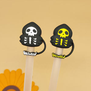 Pajitas de 10 mm con Temática de Películas de Halloween y Adornos de Silicona con Personajes de <span class=keywords><strong>Beetlejuice</strong></span> y Scream - Product Image 3