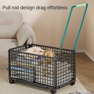 Household Carbon Steel Single Tier Non-Folding Clothes <b>Storage</b> Box Large Capacity Sustainable Modern Simplicity <b>Storage</b> - Product Image 1