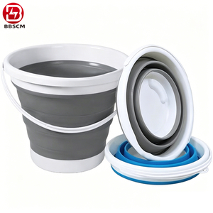 Cubo Plegable Portátil de Gran Capacidad para Acampar al Aire Libre, Pescar, Cubo Plegable para el Hogar, Recipiente Plegable - Product Image 1