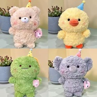 Nouvelle machine à griffes de 8 pouces, série Top Hat, animaux mignons, jouet en peluche à lancer pour mariage, rembourrage en coton PP, pour enfants de 5 à 7 ans, unisexe