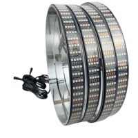 Kit d'anneaux LED RGBW à effet de poursuite pour jantes 15" 17" 20" avec contrôle par application Bluetooth, éclairage de jante étanche et lampes sous châssis pour camions et pick-ups