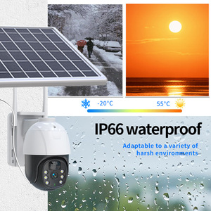 Cámara PTZ con energía solar de 4MP, sistema de seguridad inalámbrico WiFi para exteriores con detección de movimiento e intercomunicador de voz - Product Image 2