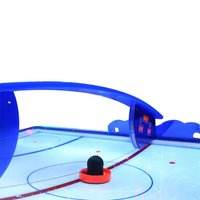 Table de hockey à air incurvée de luxe de grande taille Console de jeu de divertissement pour adultes populaire vente chaude en plastique et densité moyenne